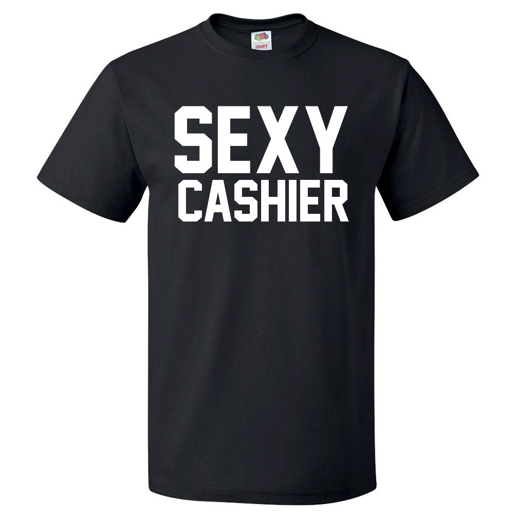 VALLAD CASHIER TEE BLK【S】 Sexy Cashier T Shirt